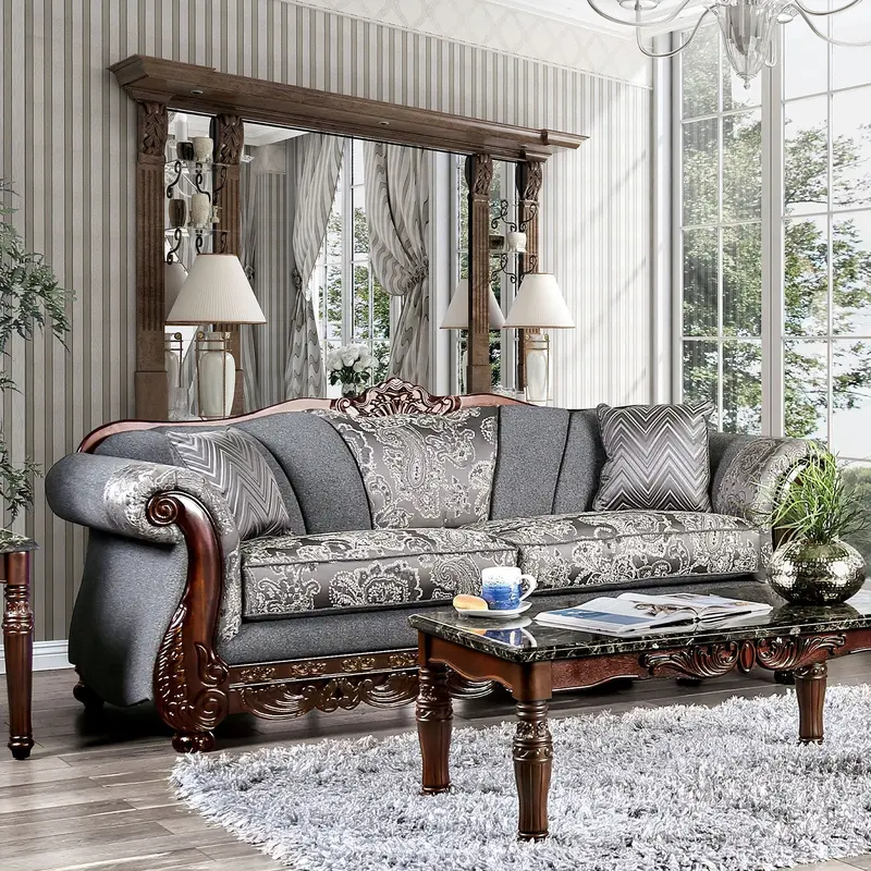 Newdale Plush Lounge Sofa By Furniture Of America – Sm6424-Sf 1