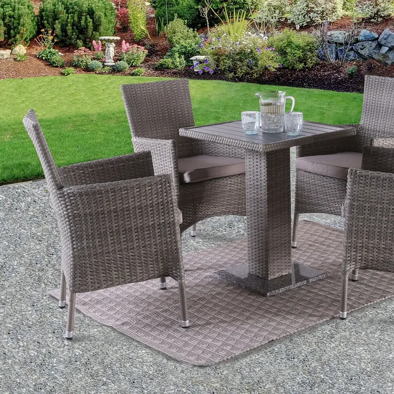 Niambi Square Patio Side Table By Furniture Of America (Fm80004Gy-T-Table) 1