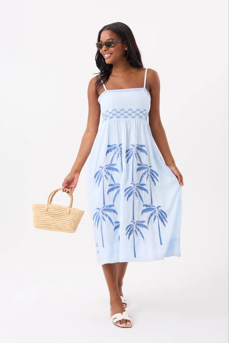Nicole Misty Blue Dress 1