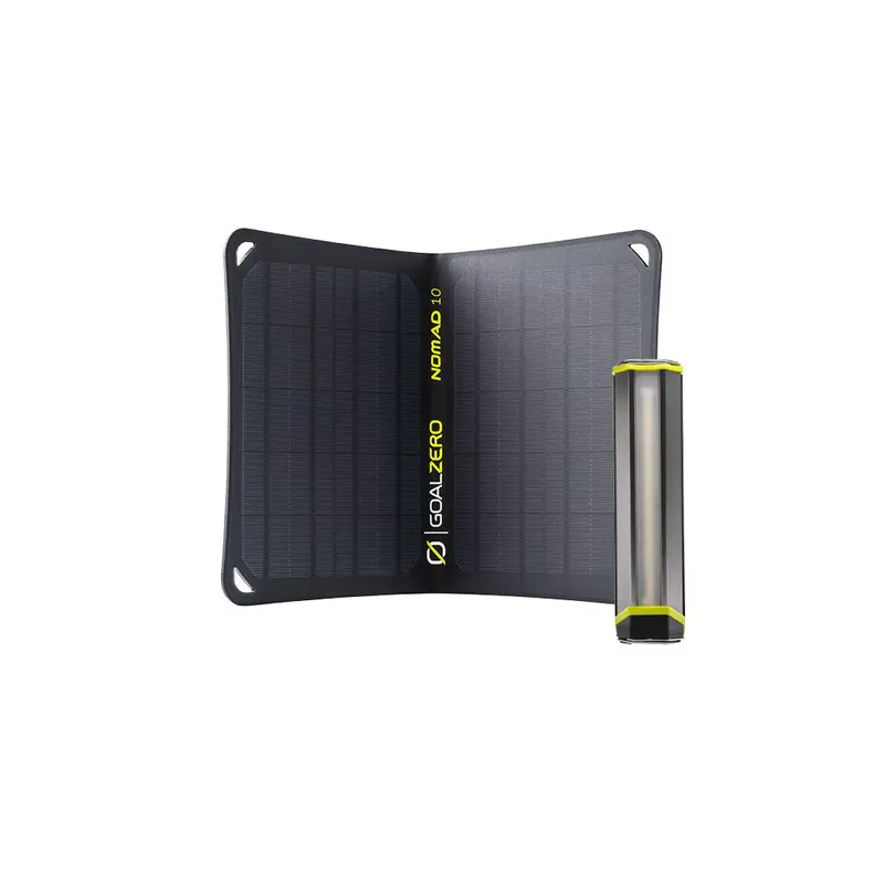 Nomad 10 Solar Panel Paired With Torch 500 Multi-Function Light 1