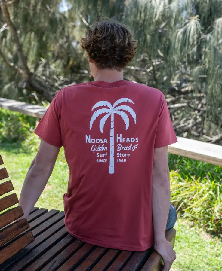 Noosa Palm Loco T-Shirt In True Red 1