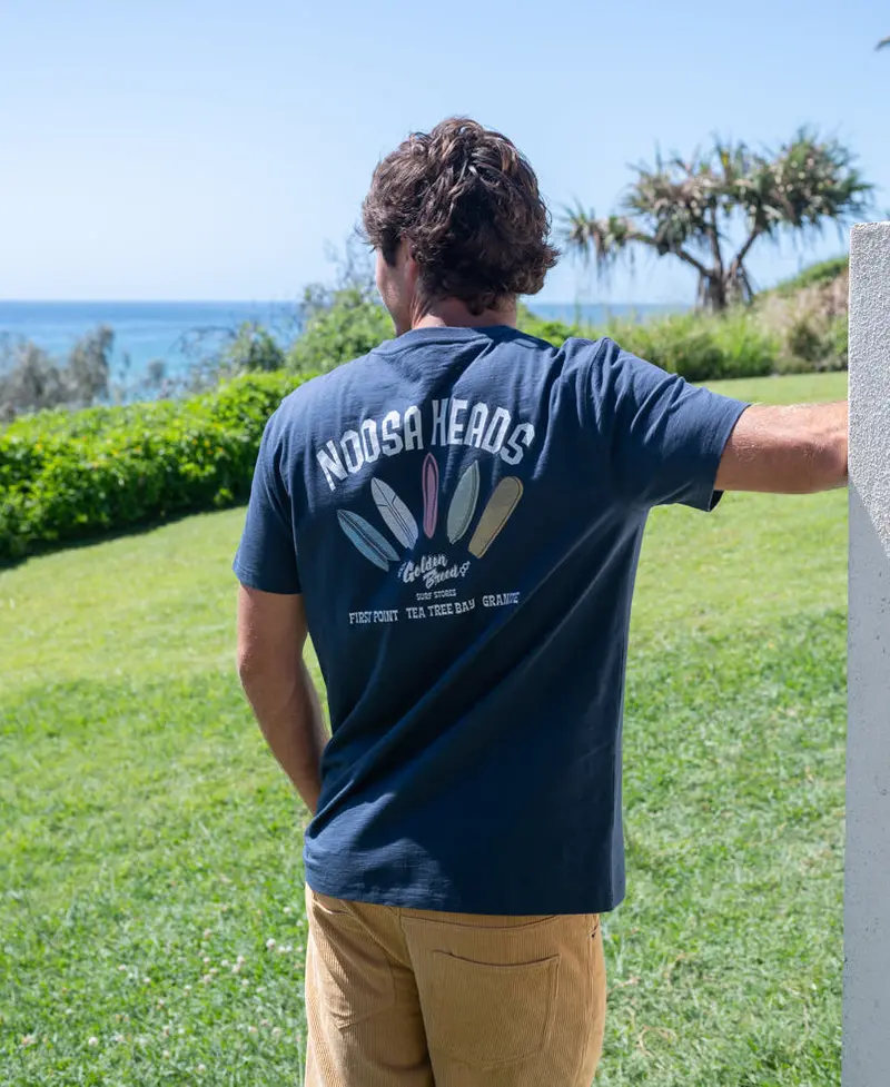 Noosa Smurf Graphic T-Shirt – Navy Blue 1