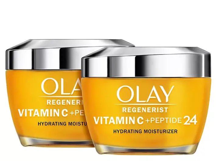 Olay Regenerist Vitamin C + Peptide 24 Daily Face Moisturizer (1.7 Oz, 2-Pack) 1