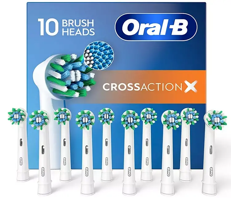 Oral-B Crossaction Electric Toothbrush Refills – 10-Pack 1