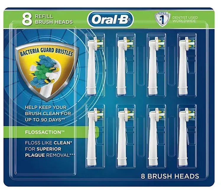 Oral-B Floss Action Replacement Brush Heads – 8-Pack 1