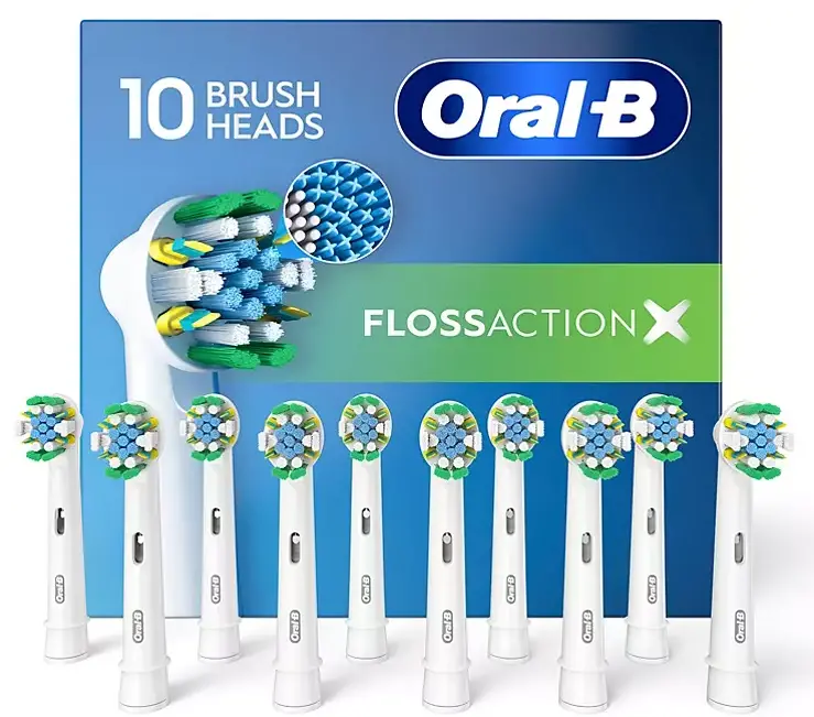 Oral-B Flossaction Electric Toothbrush Refills – 10-Pack 1