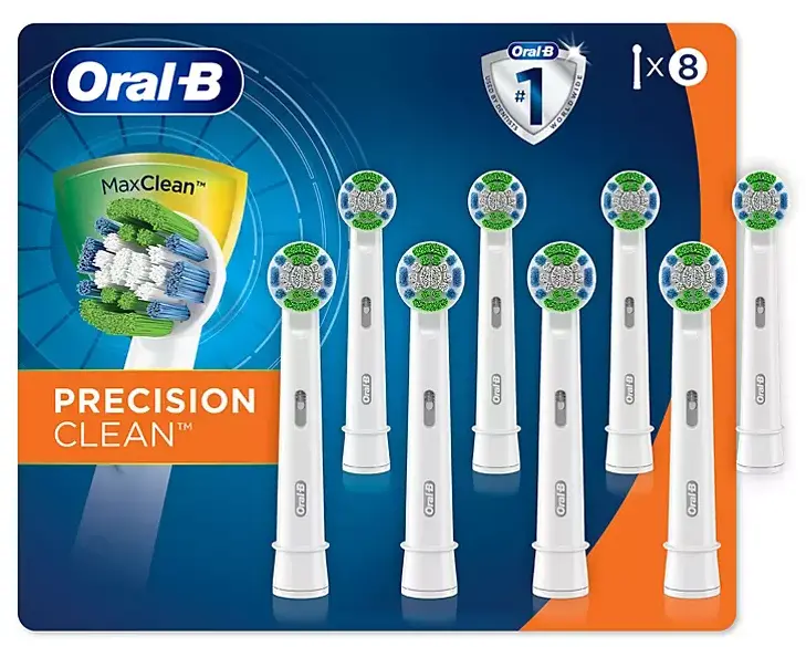 Oral-B Precision Clean Electric Toothbrush Refills – 8-Pack 1