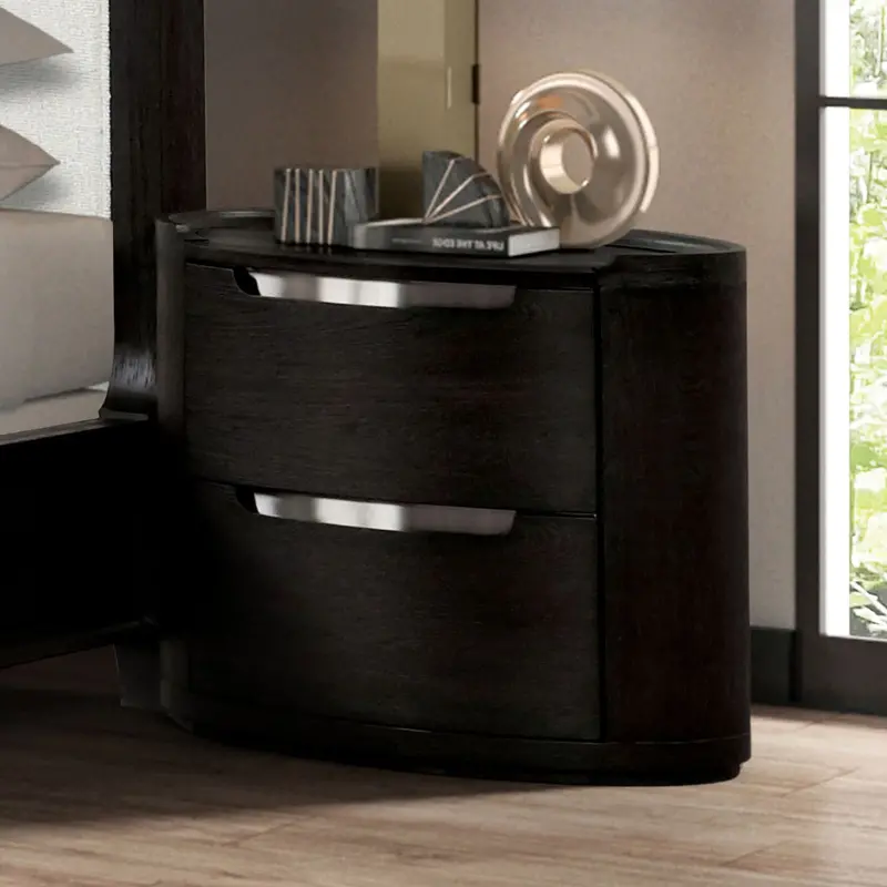 Osterley Black Nightstand 1