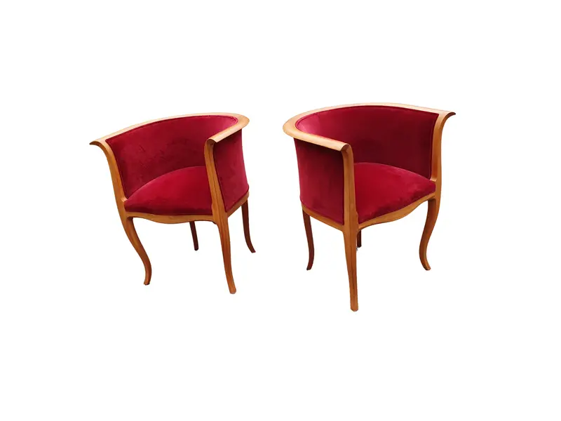 Otilia Ceccotti Collezioni Armchairs — Pair 1