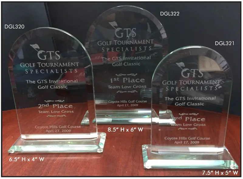 Oval Jade Glass Recognition Awards 1