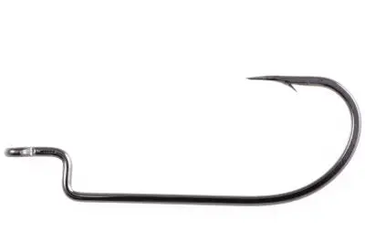 Owner Offset Wide-Gap Hook – Size 4/0, Ideal For Large Soft Plastics, 5-Pack 1