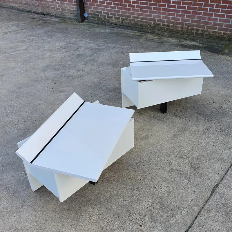 Pair Of B&B Italia Modern Bedside Tables, Mid-Century Nightstands 1