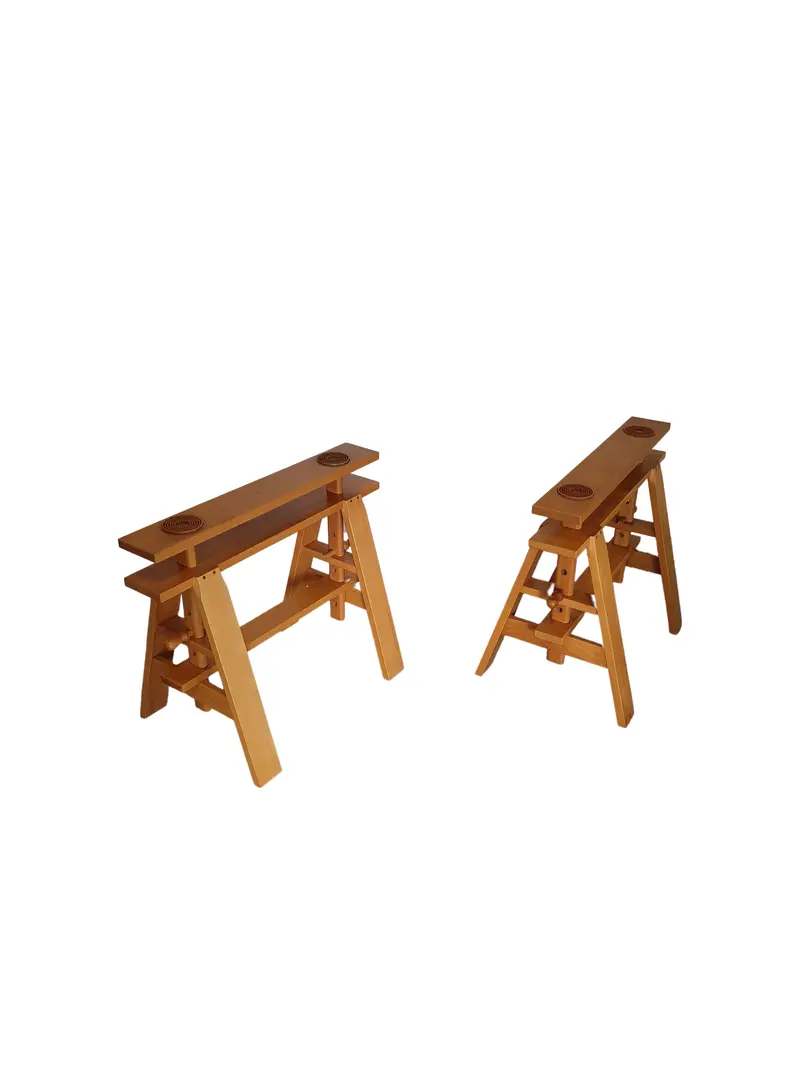 Pair Of Zanotta Leonardo Table Easels (Cavalletti) By Achille Castiglioni, 1979 1