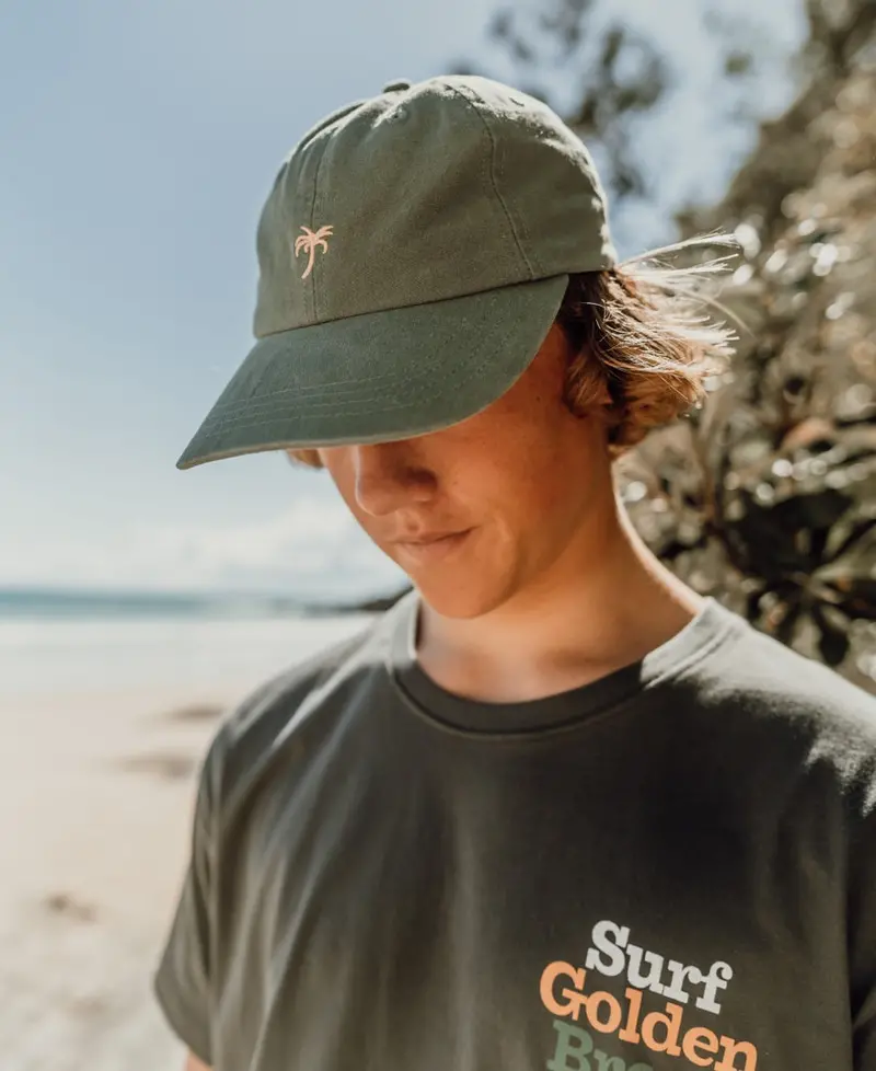 Palm Cap In Khaki Cotton Twill 1