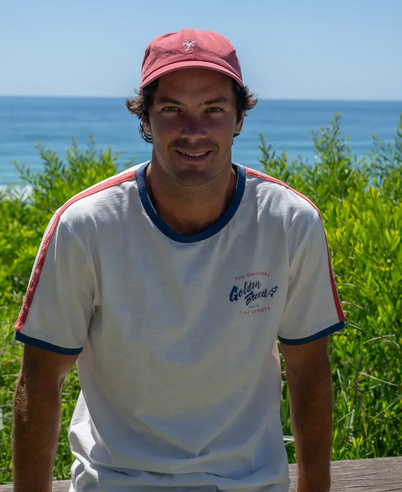 Palm Cap In Washed Red Cotton Twill 1