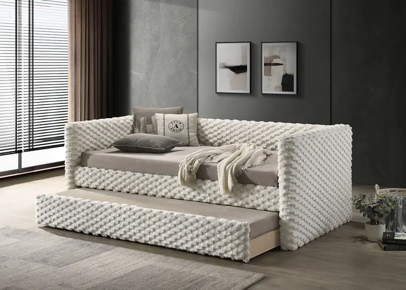 Palmeri White Daybed With Underbed Trundle 1