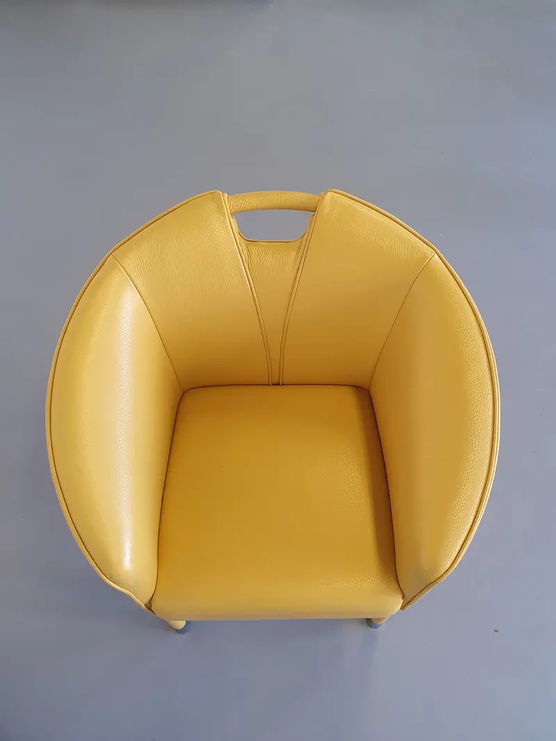 Paolo Piva Auretta Leather Armchairs, Wittmann Edition, C. 1980 (Set Of 4) 1