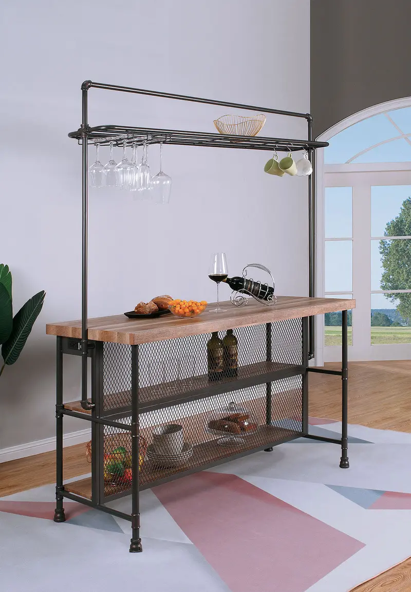 Pariaman Contemporary Bar Table With Solid Wood Top (Cm-Ac399) 1