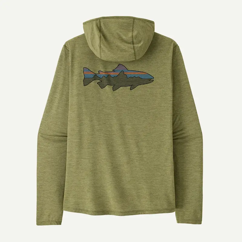 Patagonia Cap Cool Sun Hoody For Men – Fitz Roy Trout Edition 1