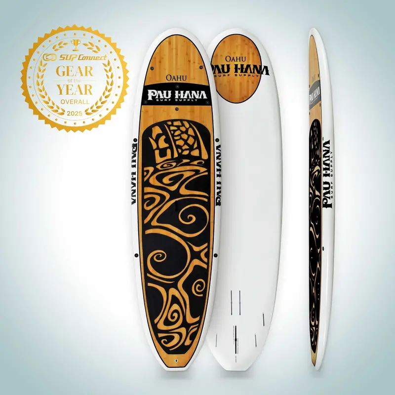 Pau Hana Oahu 10'0" Surfboard – Clean White Finish 1