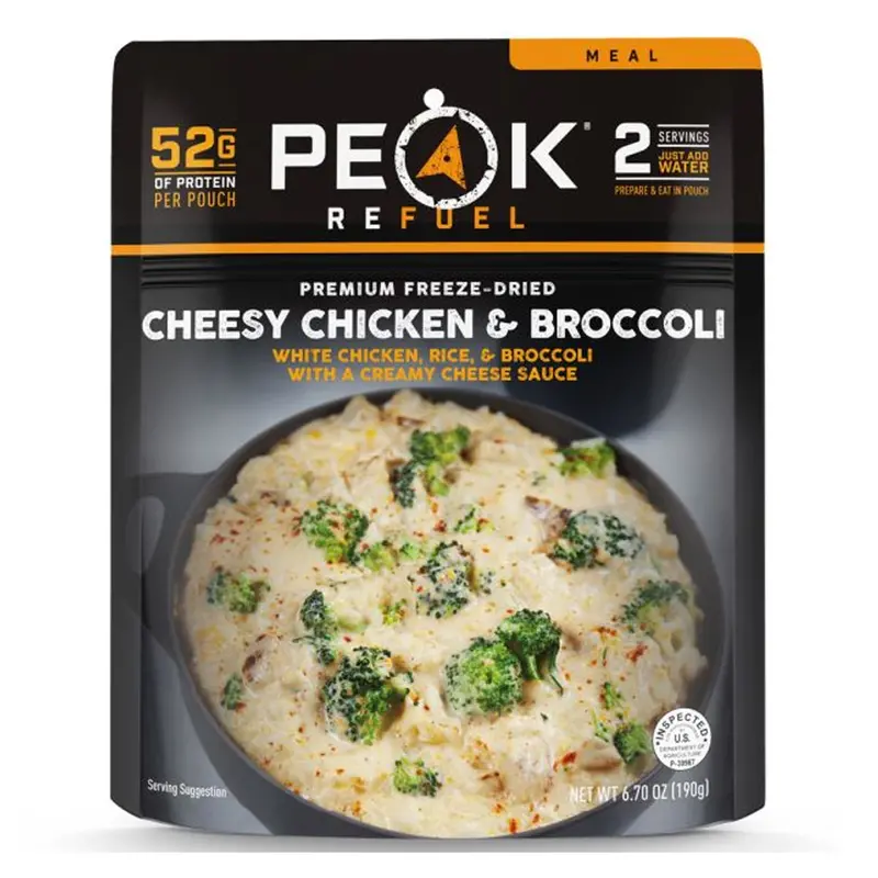 Peak Refuel Cheesy Chicken & Broccoli Meal Pack 1