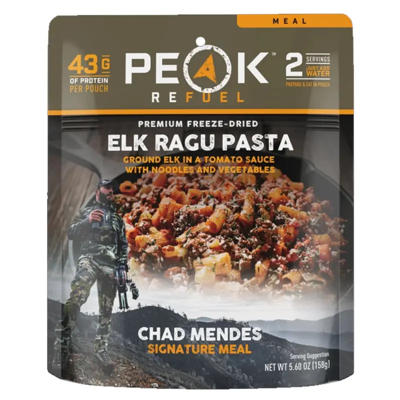 Peak Refuel Elk Ragu Pasta – Dehydrated Backcountry Dinner 1