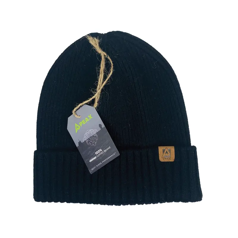 Peax Merino Wool Cuffed Beanie – Lightweight & Warm Winter Headwear 1