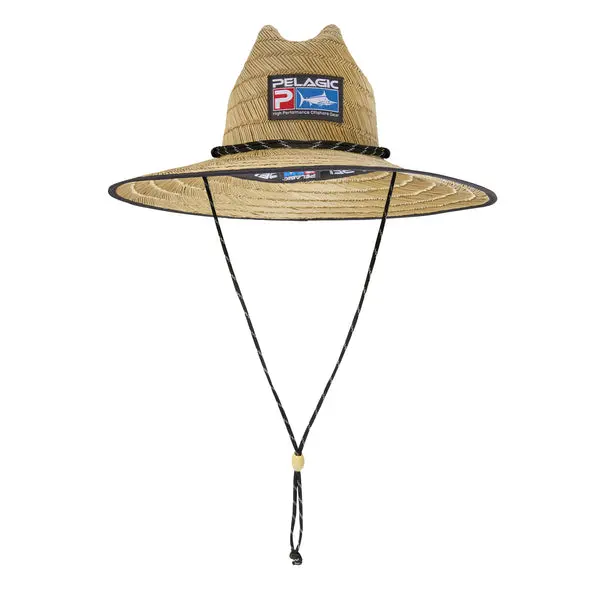 Pelagic Baja Straw Hat – Deluxe Khaki Summer Fishing Hat 1