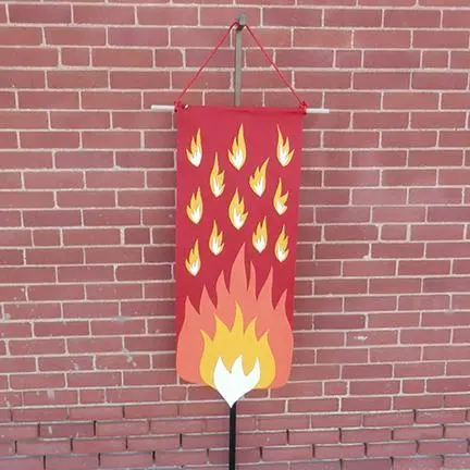 Pentecost Worship Banner – Ready-To-Use Decorative Design 1
