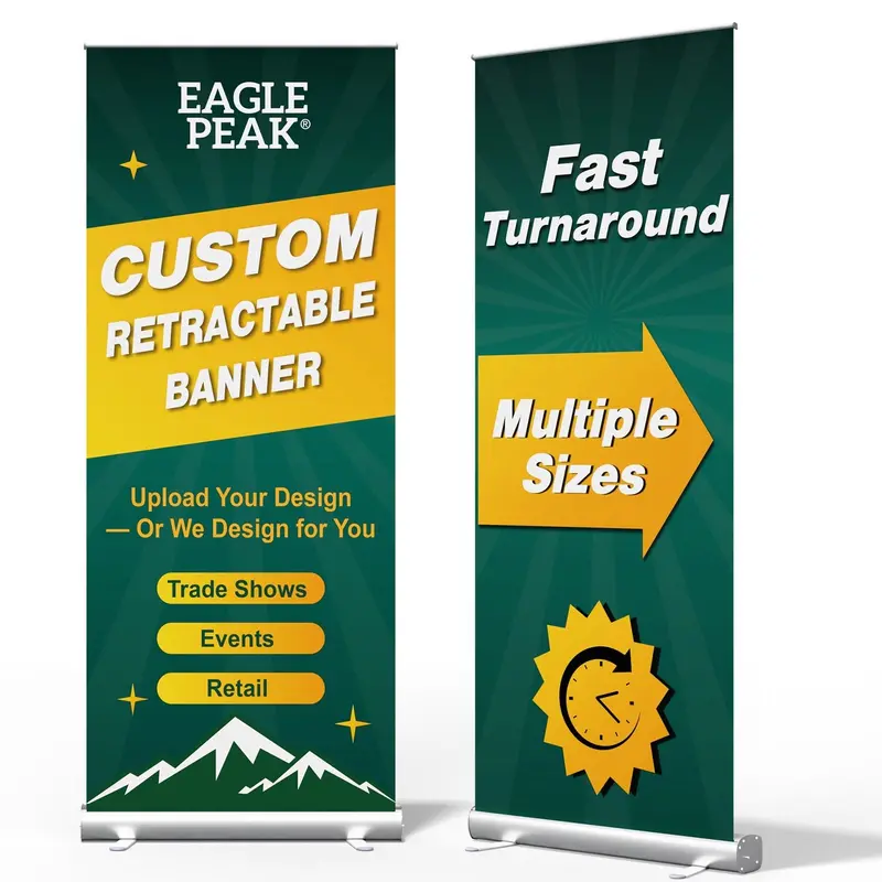 Personalized Retractable Banner Stand Featuring Custom Logo Printing 1