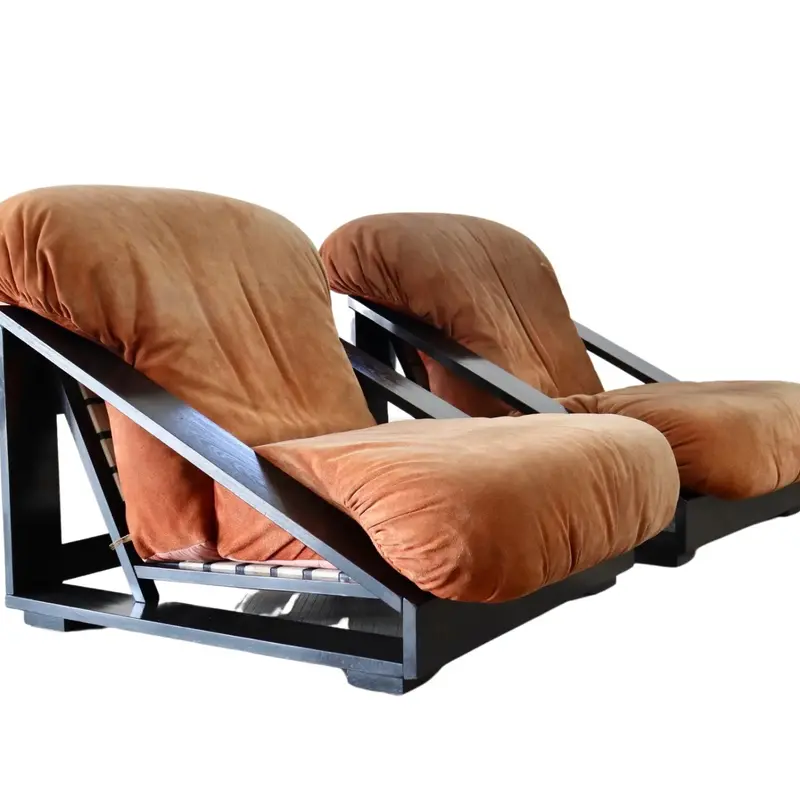 Pine Lounge Chairs By Renato Toso & Roberto Pamio For Stilwood, 1970 1