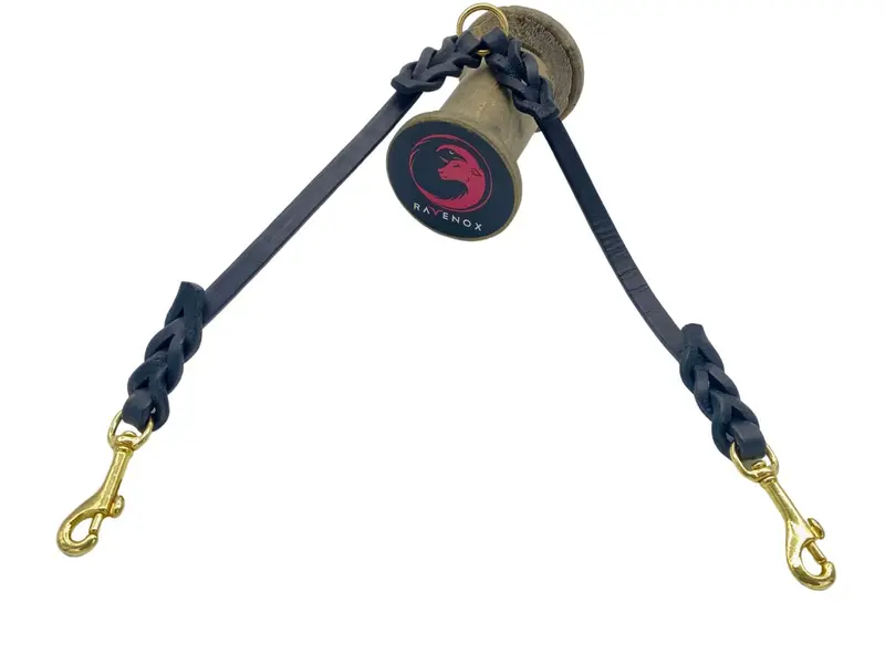 Premium Leather Coupler Leash Splitter For Dual-Dog Walking 1