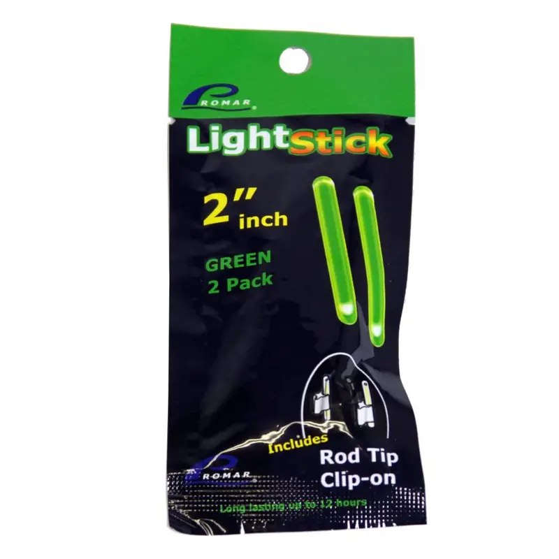 Promar Clip-On Rod Tip Light – 2-Inch Glow Stick, 2-Pack 1
