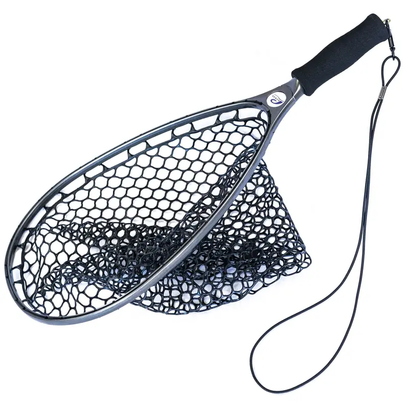 Promar Protecnet Rubber Trout Net – 15" X 11.5" Hoop, 7" Handle 1