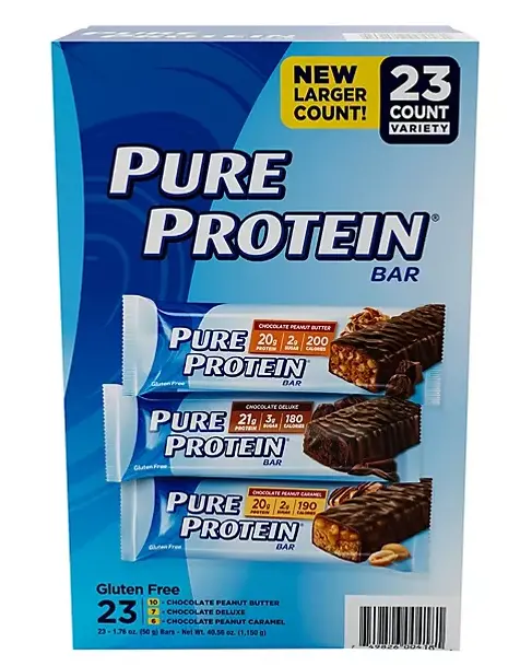 Pure Protein Bars Variety Pack – 23 Count High-Protein Snack Assortment 1