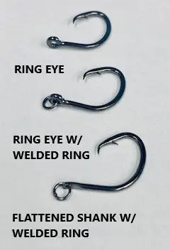 Quick Rig Charlie Brown Circle Hook – Flattened Shank, Size 7/0, Matte Black (5-Pack) 1
