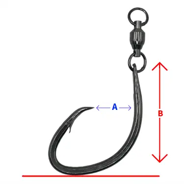 Quickrig Charlie Brown Circle Hook With Ball-Bearing Swivel – Tuna Chunking Setup 1