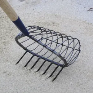 R.A. Ribb Stainless Steel 7-Tooth Recreational Basket Rake (No. 14) 1