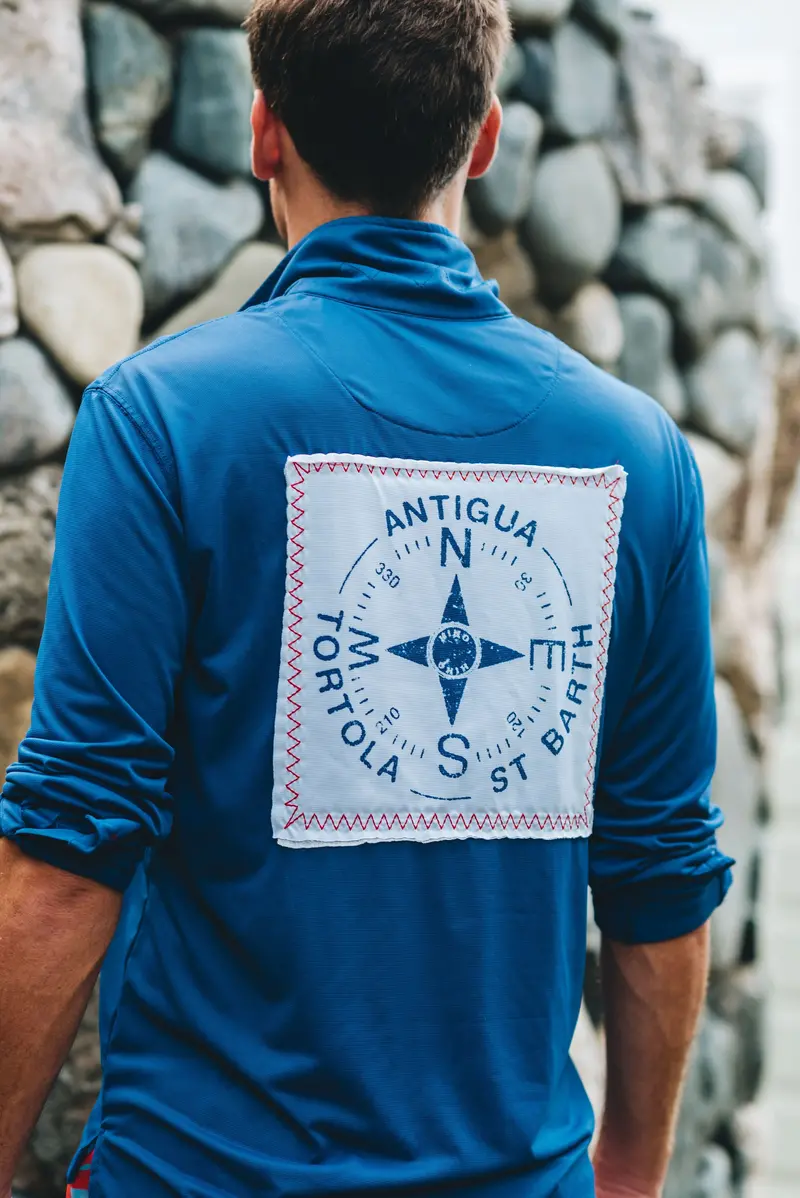 R3 Tortola Upf50 Racing Blue Compass Shirt 1