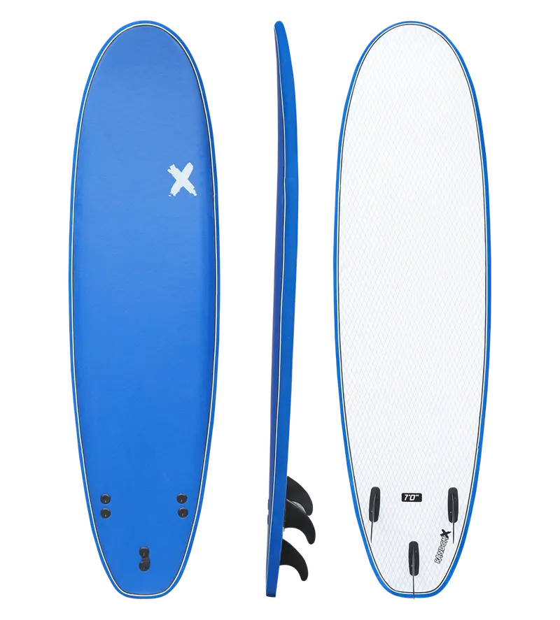 Random X 7'0" Classic Soft Top Foam Surfboard – Beginner-Friendly Longboard Style 2
