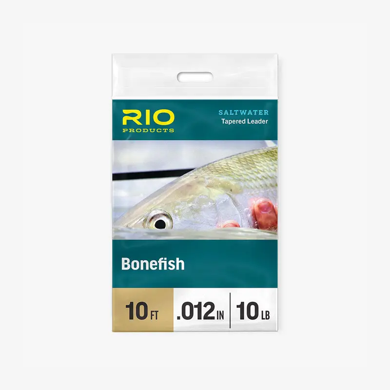 Rio Bonefish Leader – 10-Foot, 10-Pound Test Tapered Fluorocarbon 1