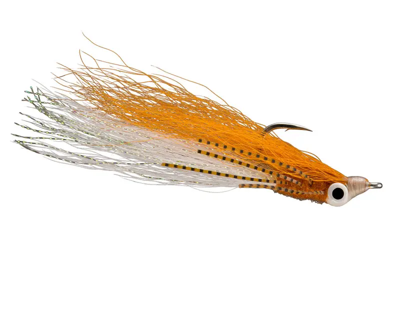 Rio Webster Crouser Fly – Root Beer/White, Hook Size 1/0 1