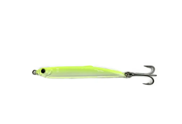 Ronz Poxy Minnow Hard Bait – Chartreuse, 0.65 Oz 1