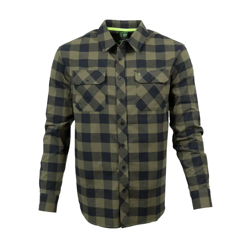 Rugged Buffalo Plaid Flannel Shirt For Outdoor Enthusiasts 1