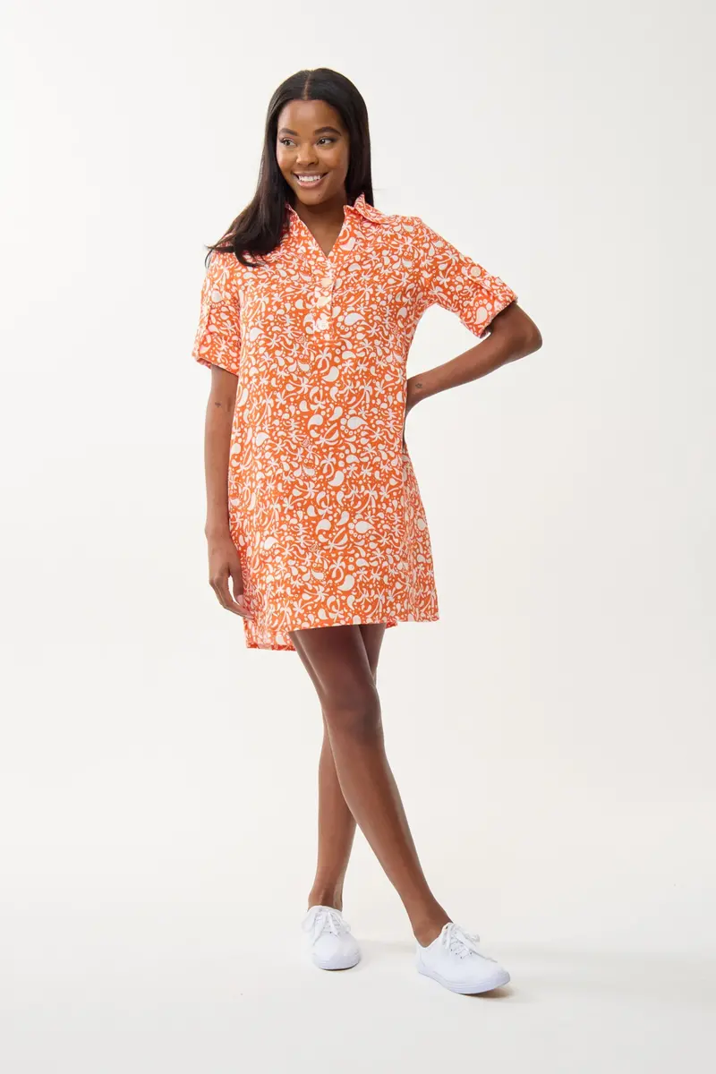 Rum Punch Caribbean Sophia Maxi Shirtdress 1