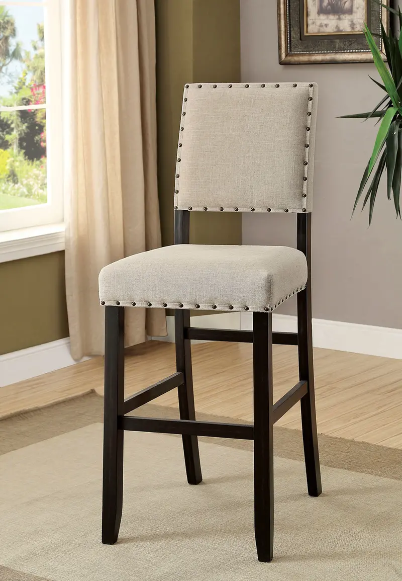 Sania Black Bar Chair Dining Set By Furniture Of America – 2-Pack 1