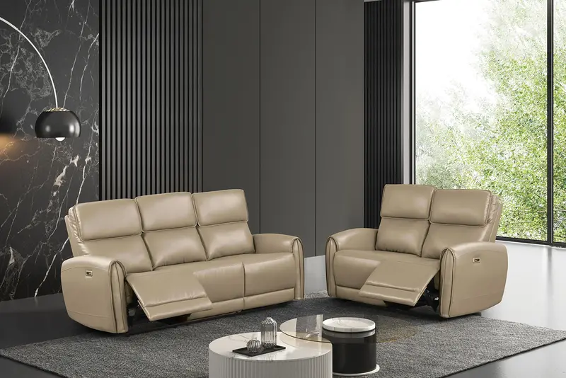 Schlieren Power Motion Sofa And Loveseat Set By Furniture Of America (Fm6012Bg-Pm-2Pc) 1