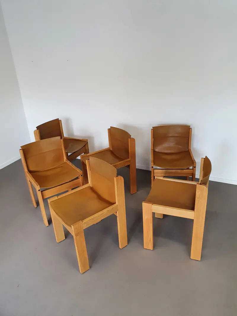 Set Of Six Ibisco Dining Chairs, 1970S Scandinavian Design 1