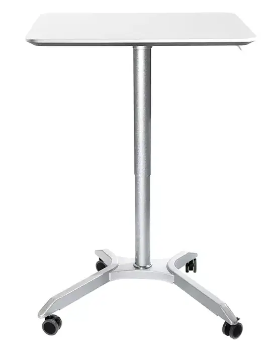 Seville Classics Airlift Xl Pneumatic Sit-Stand Rolling Desk Cart (28") 1