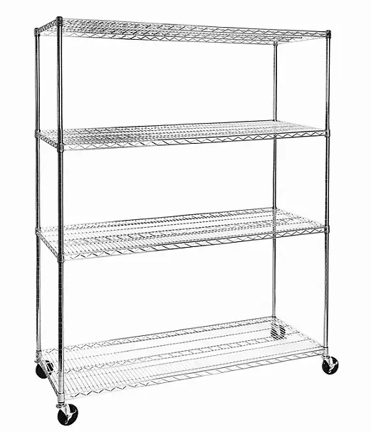 Seville Classics Mega Rack — 4-Tier Nsf Steel Shelving (60" × 24" × 76" H) 1